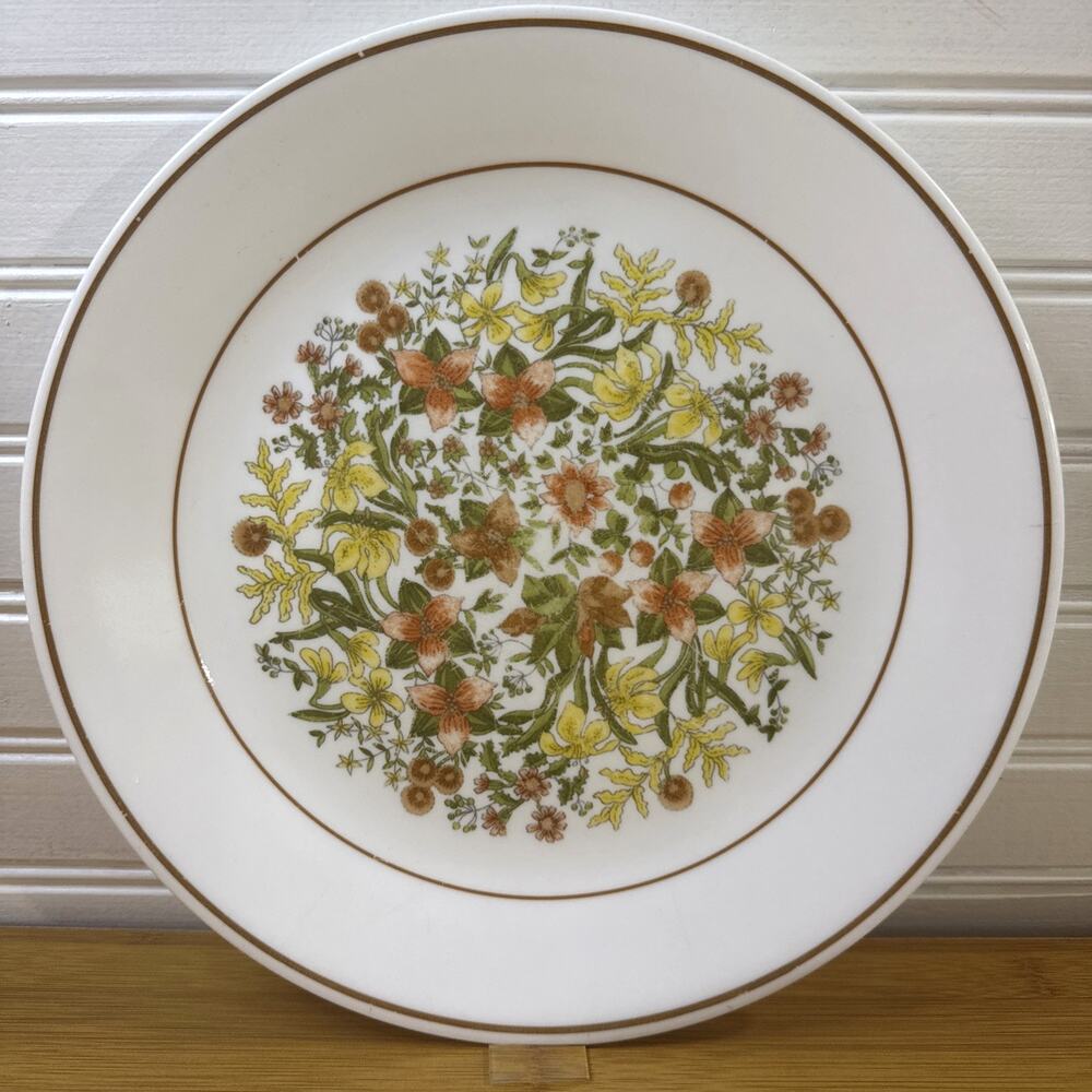 6 Corelle Indian Summer Dinner Plate 10.25" Vintage Corning Ware Floral USA